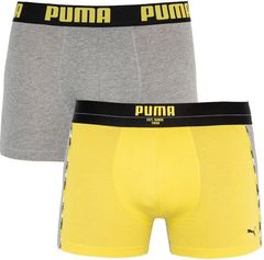 Трусы Puma Statement Boxer 2-pack gray/yellow 501006001 020